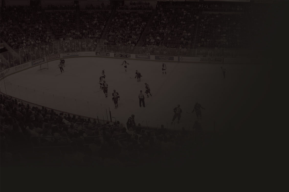 Hershey Bears playing on the ice at Giant Center