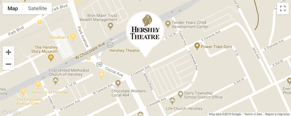 hershey-theatre map